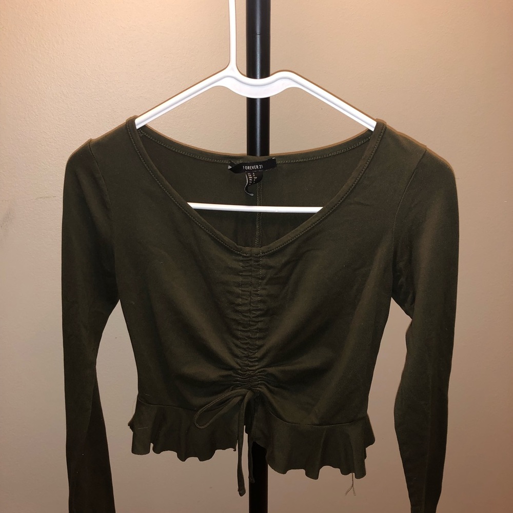Olive Green Top